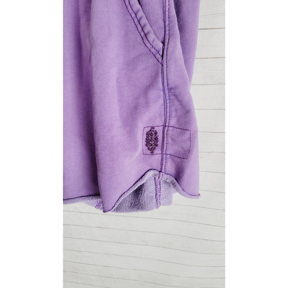 Free People / FP Movement All Star Solid Shorts in Washed Super Berry, sz Medium - Picture 4 of 12
